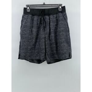 YPB Men's Charcoal Heather Gray Pull-On Drawstring Active Shorts SZ S
